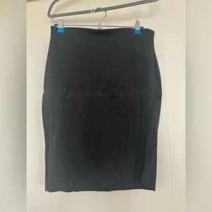 Heather Grey Pencil Skirt